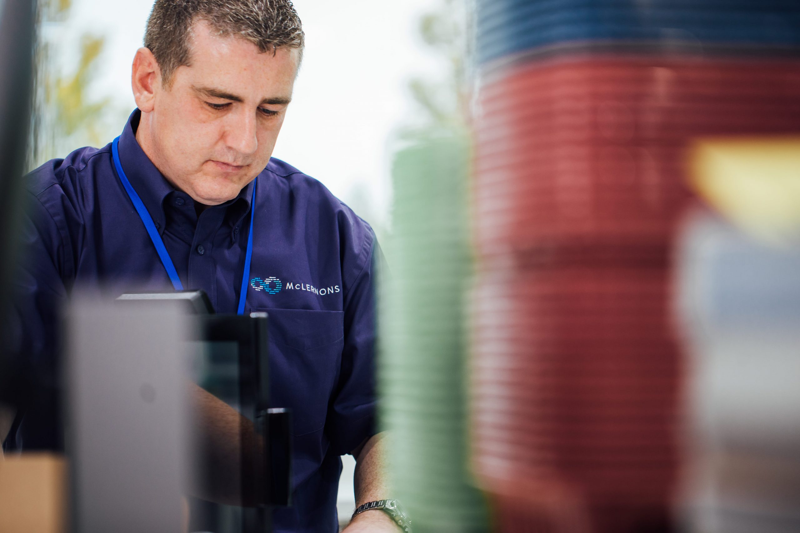 A McLernons engineer on site